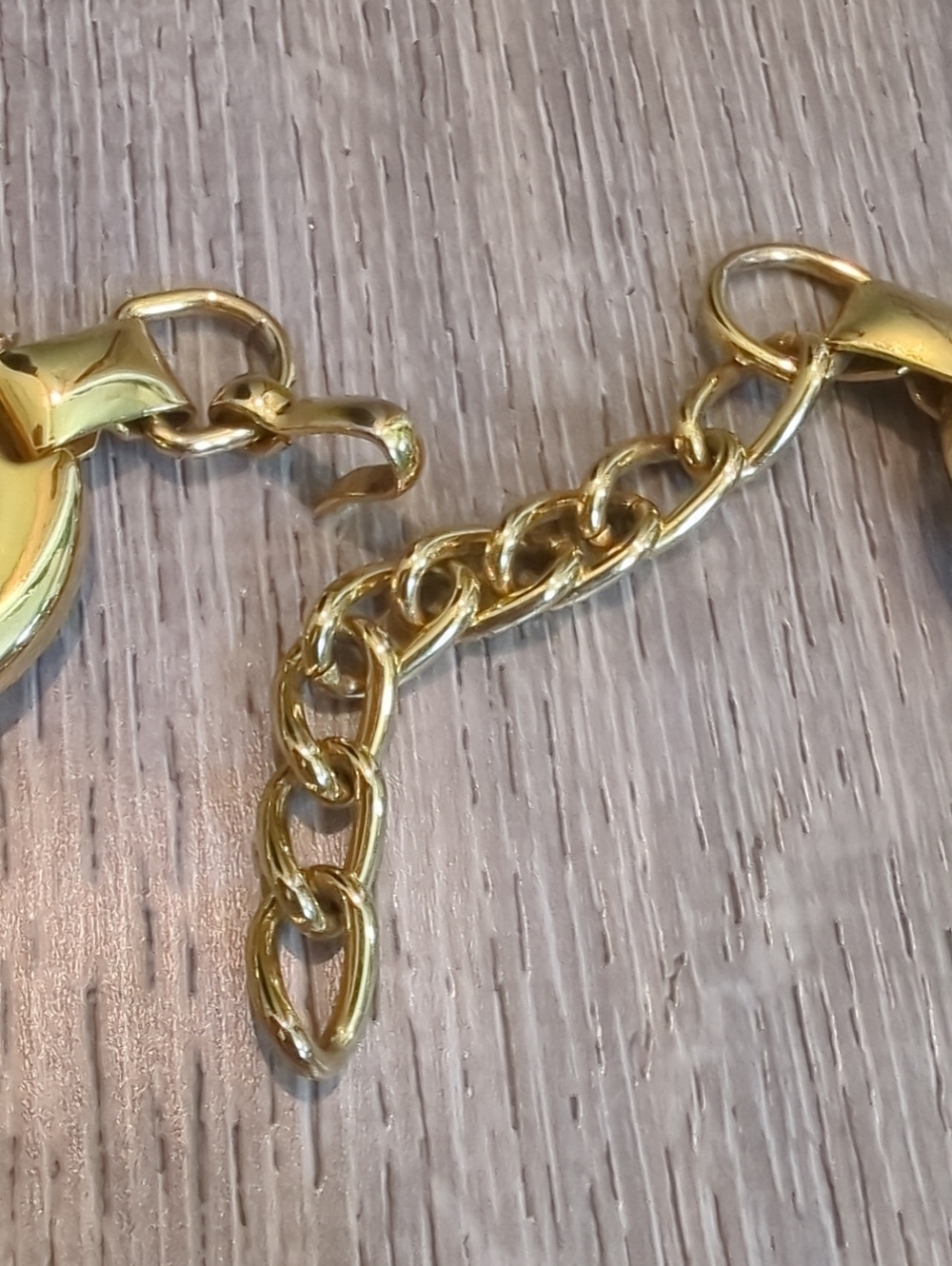 Vintage 90s Escada Spain Scroll Gold  Chain Belt - Picture 6 of 9